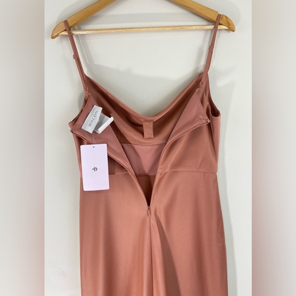 Anthropologie BHLDN Cali Satin Cowl-Neck Midi Slip Dress NWT - Picture 9 of 16